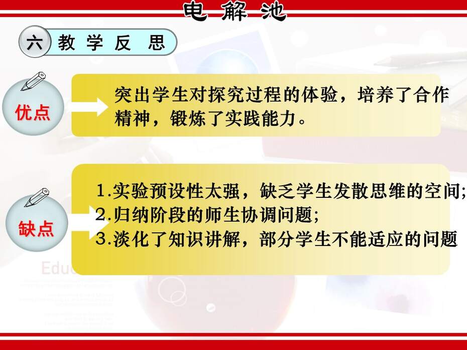 【说课稿+说播课课件】全国高中化学优质课竞赛《电解原理-电解池》湖北襄阳四中张红梅