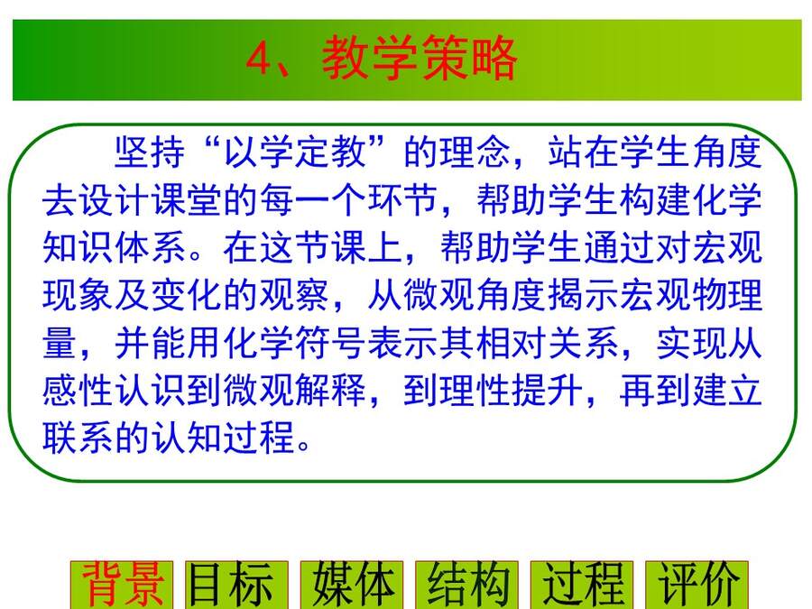 【说播课】全国高中化学说课大赛课题《气体摩尔体积》宁夏育才中学 雒永辉
