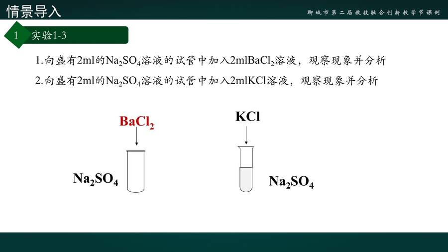 【说播课】山东聊城市第二届教技融合创新教学课例《离子反应》数字化表征 聊城市第一实验学校 张海玲