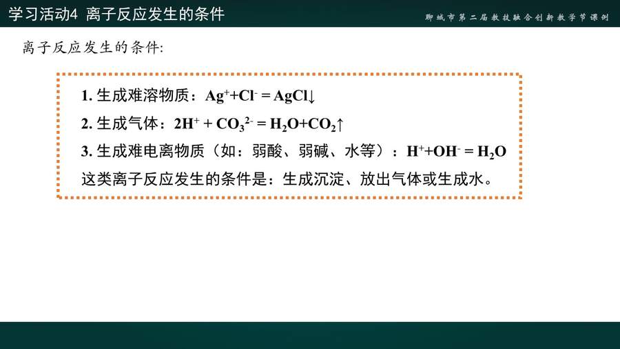 【说播课】山东聊城市第二届教技融合创新教学课例《离子反应》数字化表征 聊城市第一实验学校 张海玲