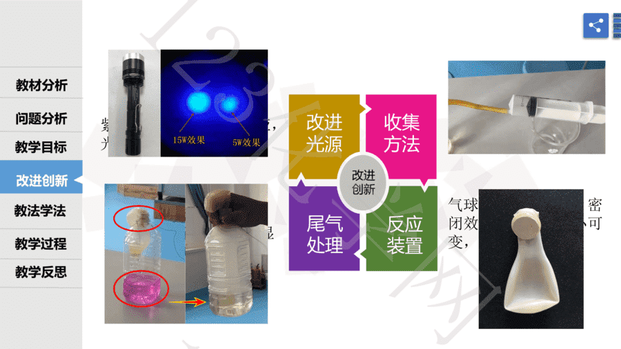 【说播课】第八届全国高中化学实验创新说课大赛-氢气与氯气光照爆炸的实验改进与应用
