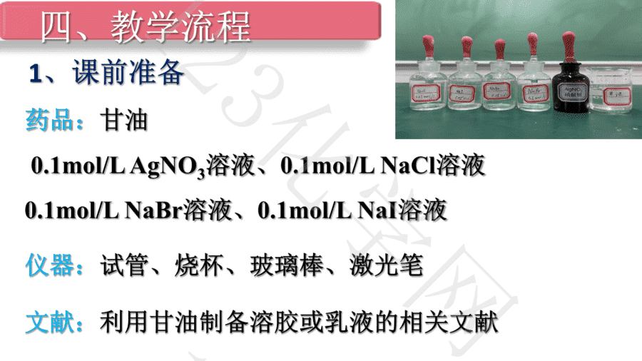 【说播课】《基于化学学科核心素养的实验教学—以“卤化银甘油溶胶的制备及其感光实验教学”为例》