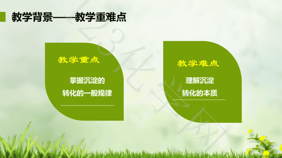【说播课】第八届全国高中化学实验创新说课大赛《沉淀反应的应用-沉淀的转化》