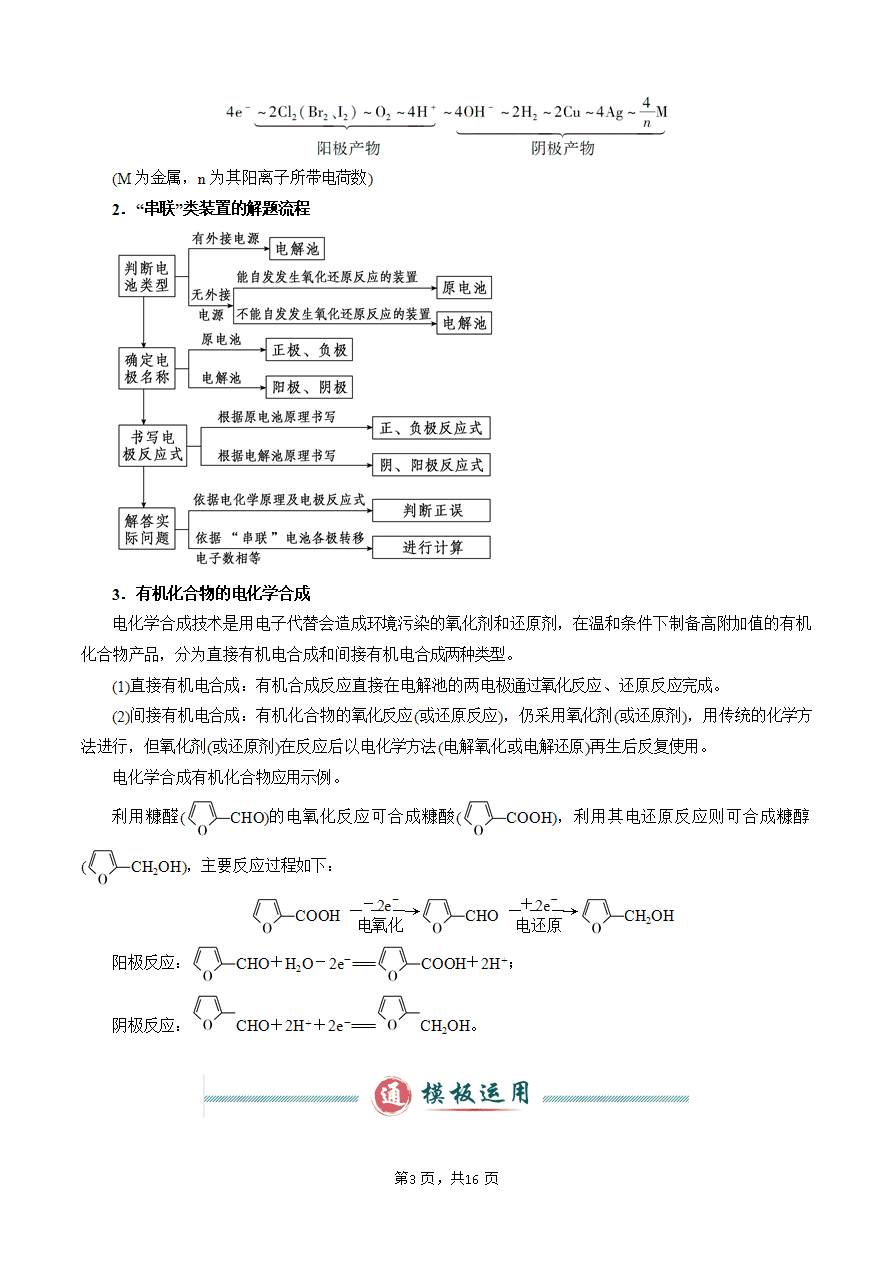 【学案】2025年高考化学答题技巧与模板构建-模板04 电极反应式的书写及相关计算(解析版)-3 【学案】2025年高考化学答题技巧与模板构建-模板04 电极反应式的书写及相关计算(解析版)
