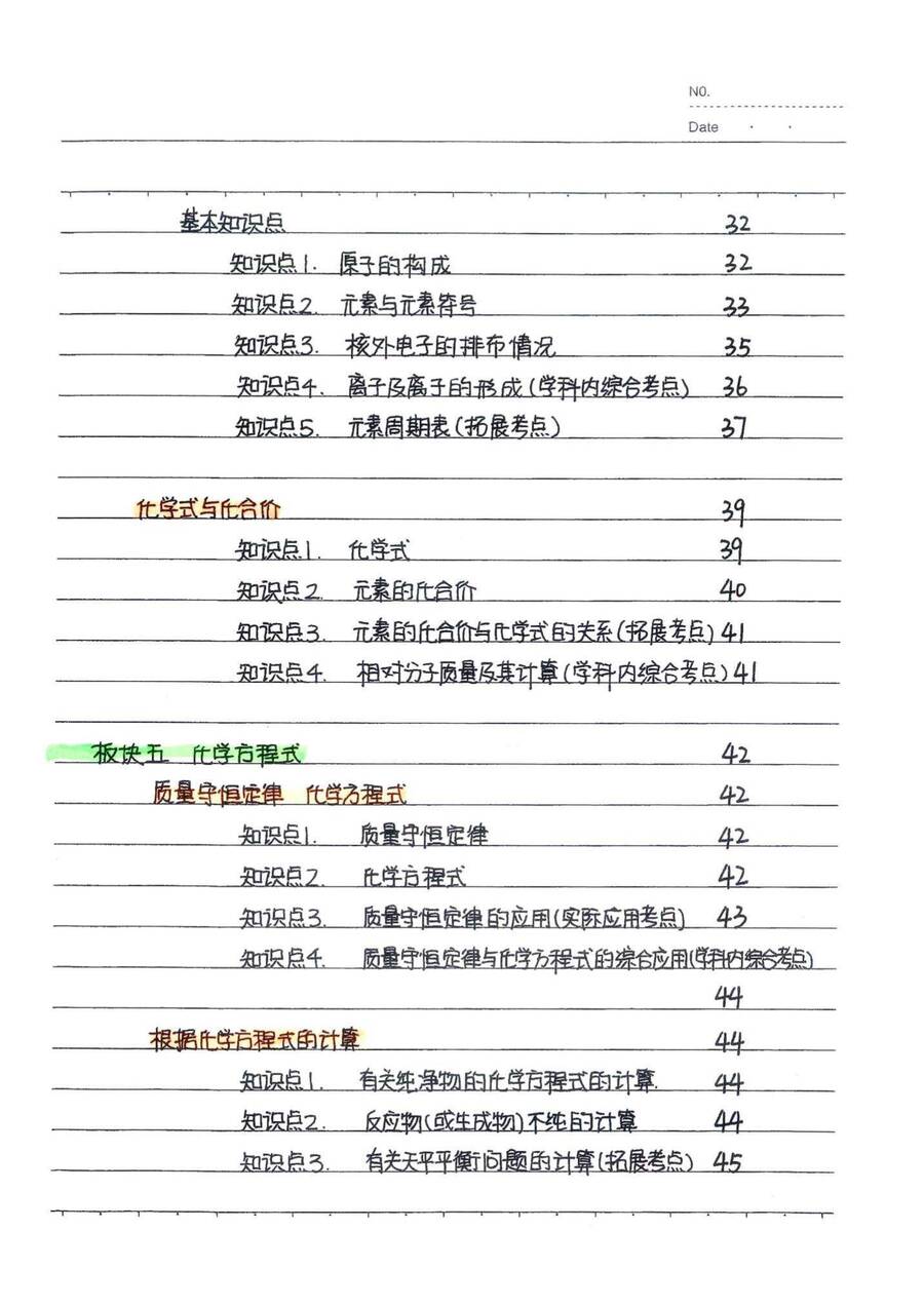 【精品】初中九科学霸笔记（中考状元笔记）共9份pdf文件汇总下载