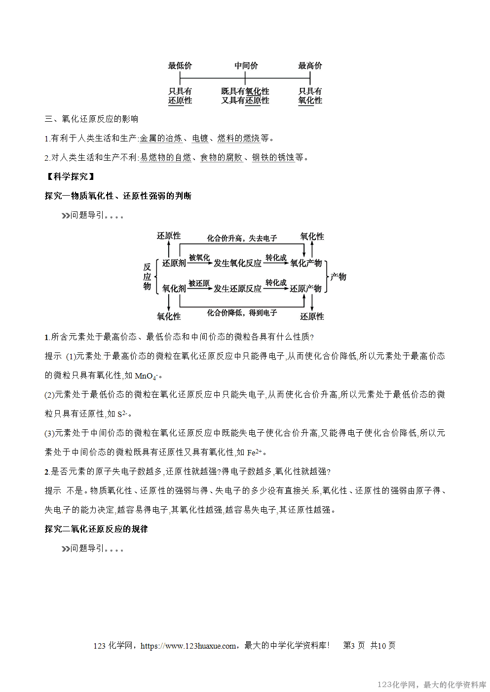 专题11氧化剂和还原剂-2025年秋初升高化学衔接精品专题学案教师版-3 专题11氧化剂和还原剂-2025年秋初升高化学衔接精品专题学案教师版-3