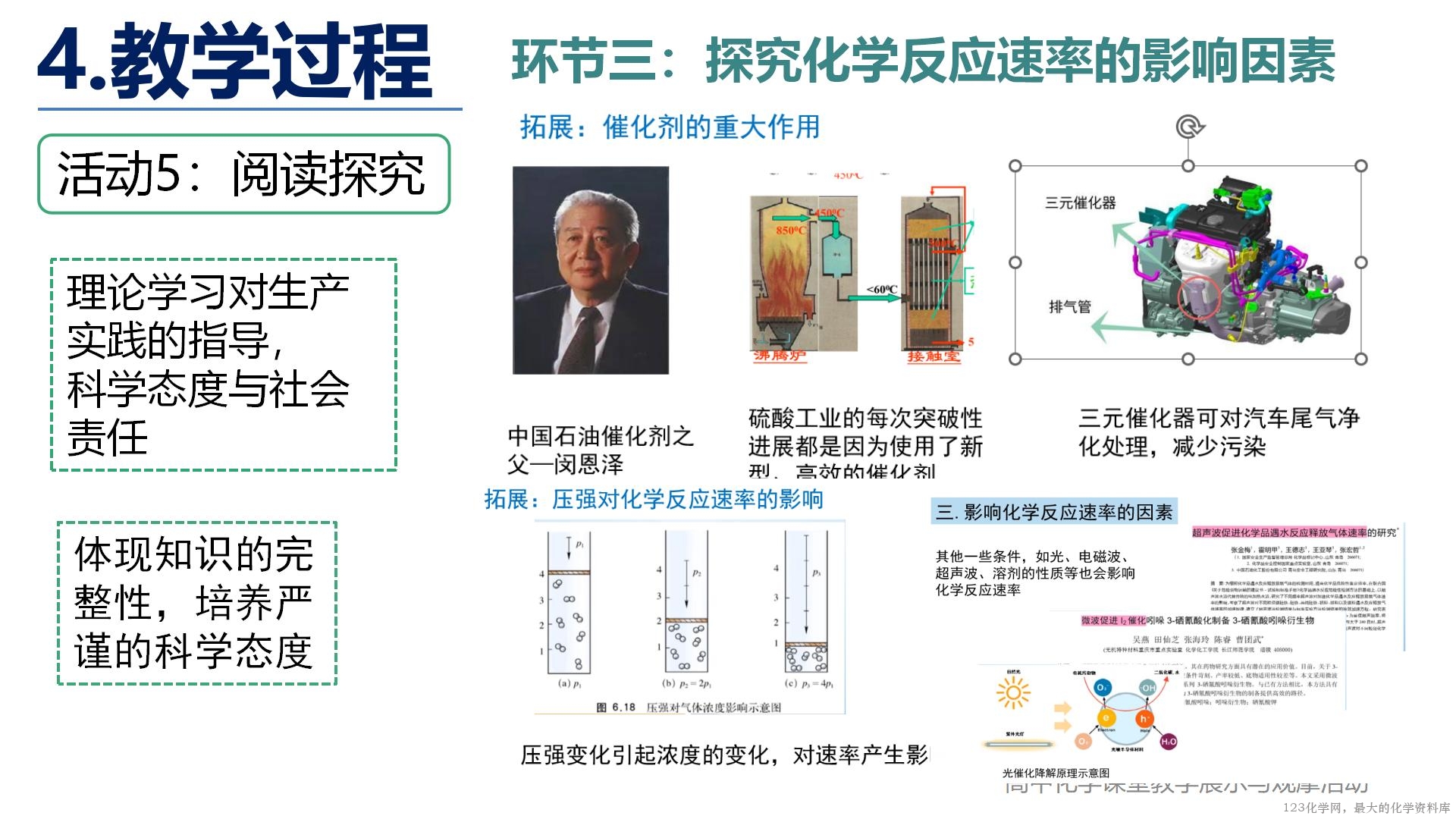 全国高中化学说播课竞赛《素养提升的教学设计与实施 ——以鲁科版必修二《化学反应的快慢》为例》