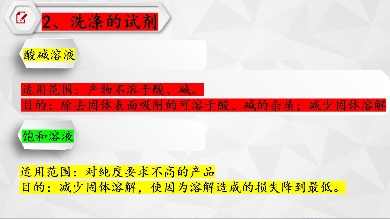 幻灯片8 【课件】高考总复习精品专题课件下载《沉淀洗涤的方法》关于沉淀洗涤的那些事儿