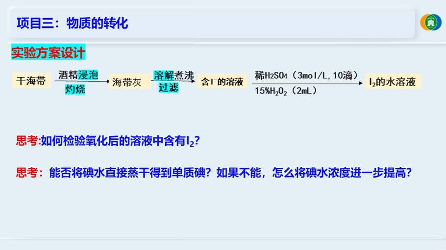 优质课件《海带提碘与海水提溴—体验元素性质递变规律的实际应用》山东东营一中 徐文文