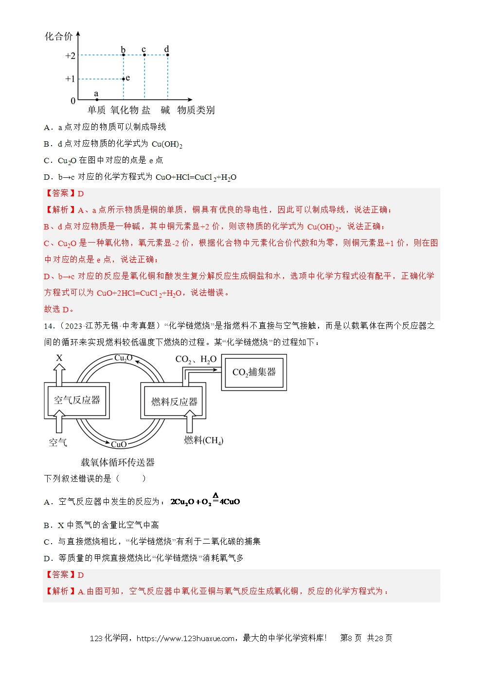 2022-2024三年中考化学真题分类汇编全国通用专题24 信息给予题解析版-8 2022-2024三年中考化学真题分类汇编全国通用专题24信息给予题解析版