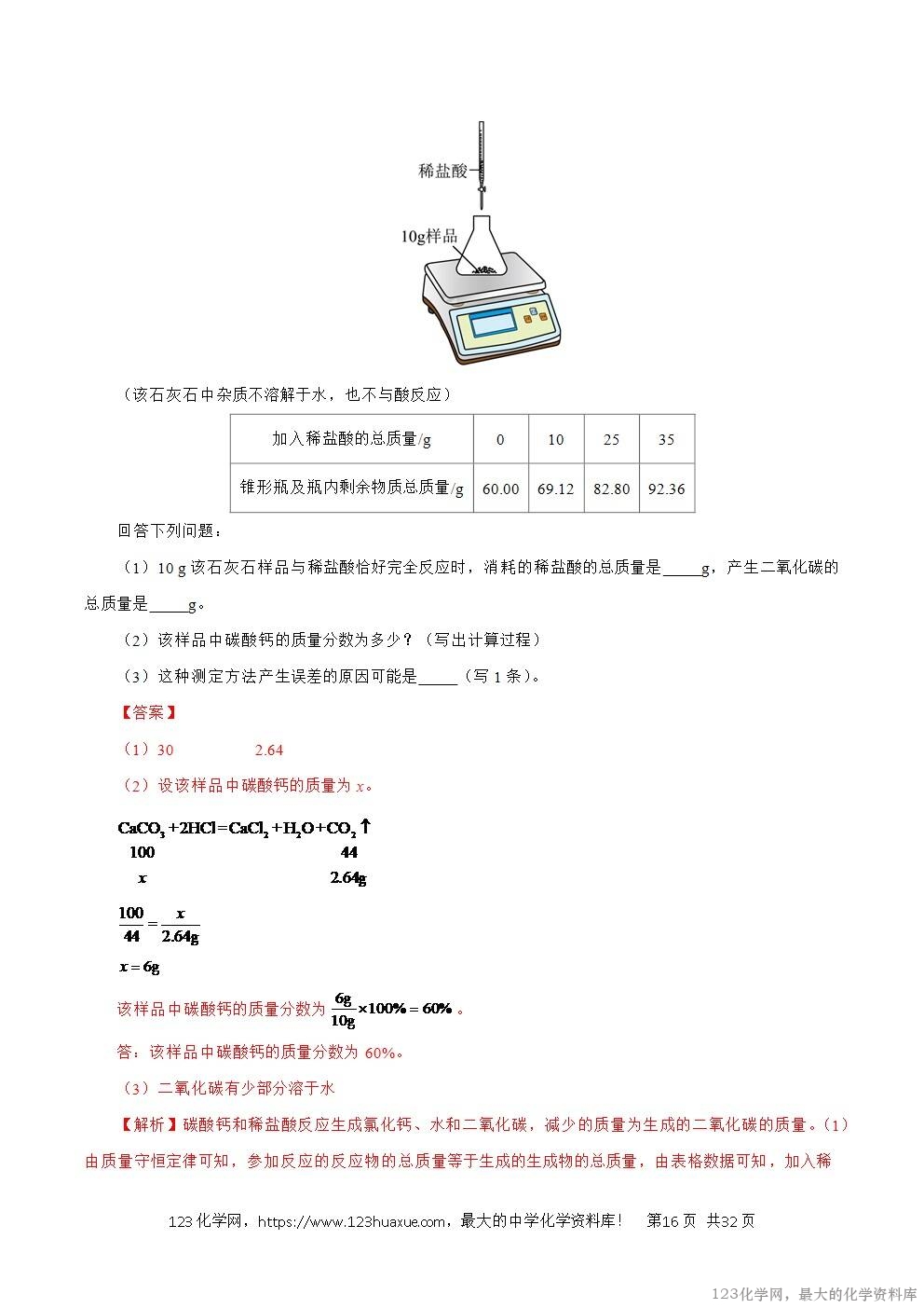 2024年中考化学试卷分类汇编专题21有关化学方程式的计算解析版word版